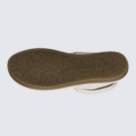Bottines Josef Seibel, bottines durable et chaude femme en cuir blanc