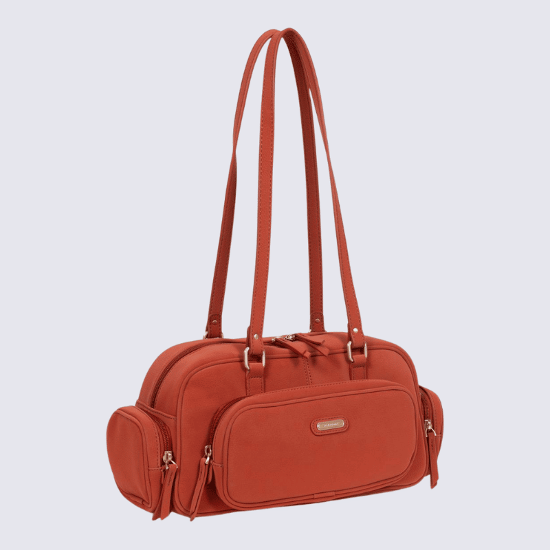 Sac porté épaule 2 anses Hexagona, sac porté épaule 2 anses classe et moderne femme en brique