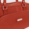 Sac porté épaule 2 anses Hexagona, sac porté épaule 2 anses classe et moderne femme en brique