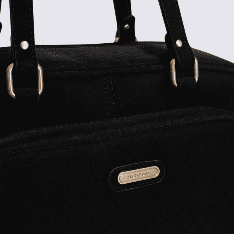 Sac porté épaule 2 anses Hexagona, sac porté épaule 2 anses classe et moderne femme en noir