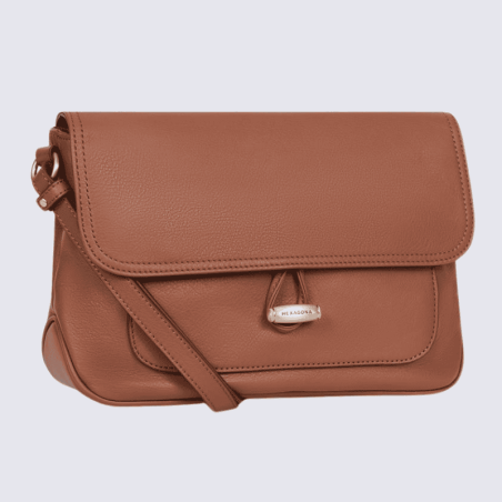 Sac porté travers Hexagona, sac porté travers classe et moderne femme en terre