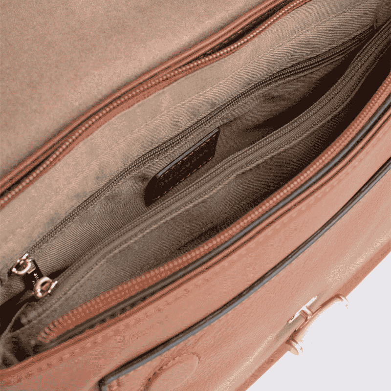 Sac porté travers Hexagona, sac porté travers classe et moderne femme en terre