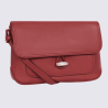 Sac porté travers Hexagona, sac porté travers classe et moderne femme en rouge foncé
