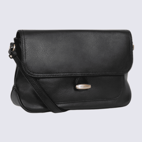 Sac porté travers Hexagona, sac porté travers classe et moderne femme en noir