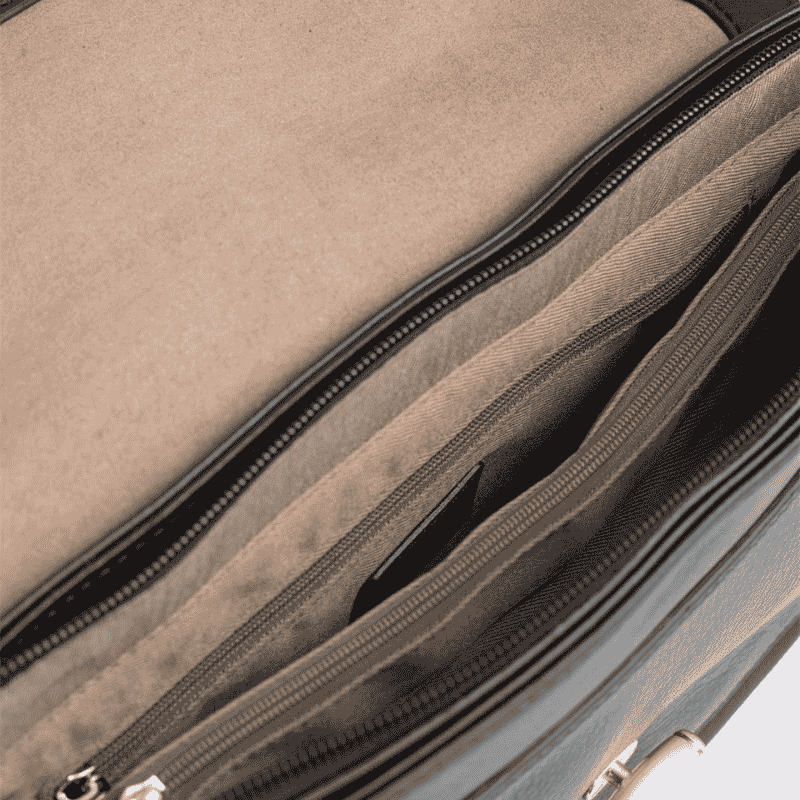 Sac porté travers Hexagona, sac porté travers classe et moderne femme en noir