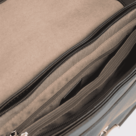Sac porté travers Hexagona, sac porté travers classe et moderne femme en noir