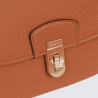 Sac porté épaule 1 anse Hexagona, sac porté épaule 1 anse classe et moderne femme en cognac