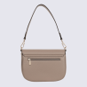 Sac porté épaule 1 anse Hexagona, sac porté épaule 1 anse classe et moderne femme en taupe