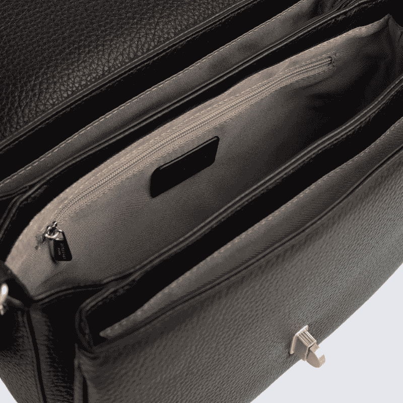 Sac porté épaule 1 anse Hexagona, sac porté épaule 1 anse classe et moderne femme en noir
