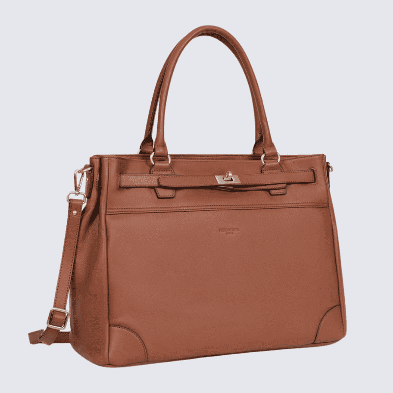 Sac cabas porté épaule Hexagona, sac cabas porté épaule classe et moderne femme en terre