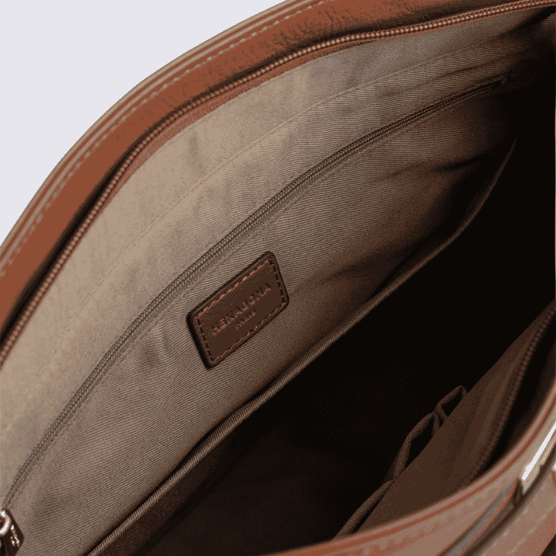 Sac cabas porté épaule Hexagona, sac cabas porté épaule classe et moderne femme en terre