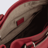 Sac cabas porté épaule Hexagona, sac cabas porté épaule classe et moderne femme en rouge foncé
