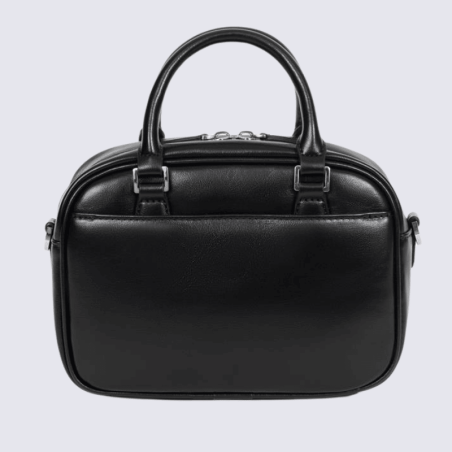 Sac porté main deux poignées Hexagona, sac porté main deux poignées classe et moderne femme en noir