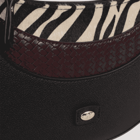 Sac porté épaule une anse Hexagona, sac porté épaule une anse classe et moderne femme en noir