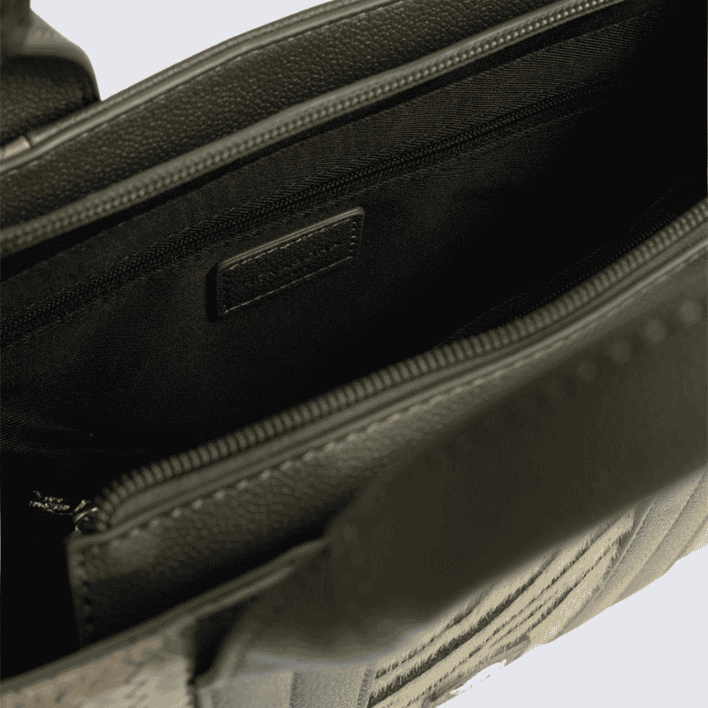 Sac porté main deux poignées Hexagona, sac porté main deux poignées classe et moderne femme en kaki