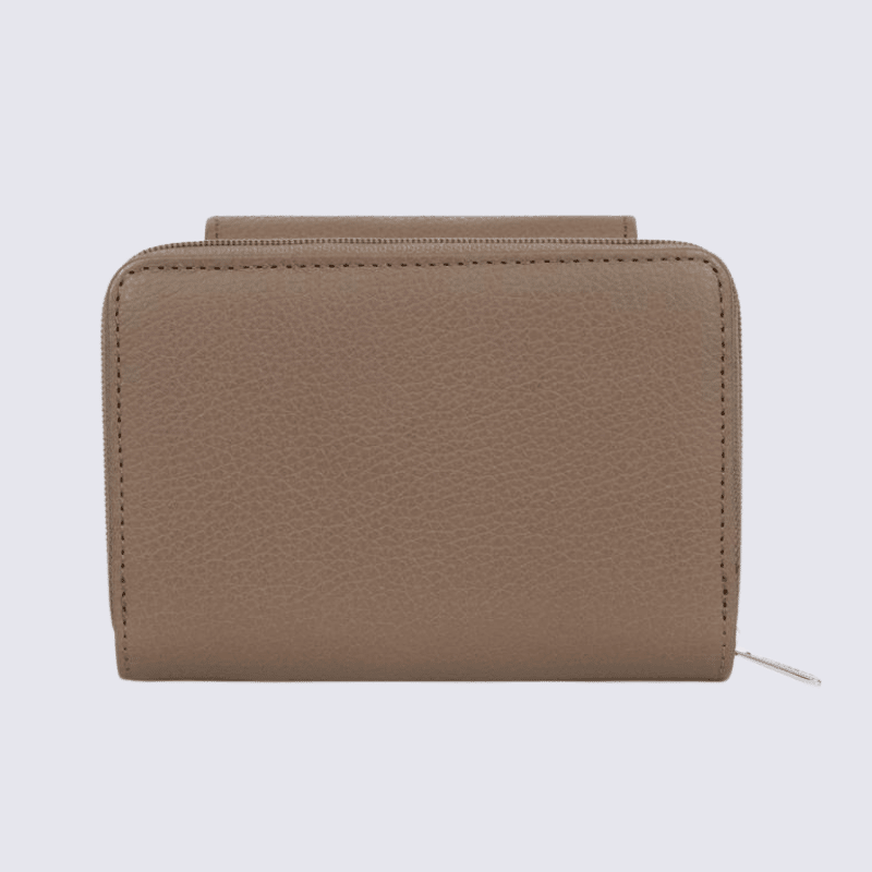Portefeuille Hexagona, portefeuille ligne Aurore femme taupe